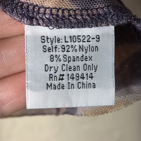 Johnny Was Harmonia Floral-Print Mesh Mock-Neck Top size medium - Picture 5 of 7